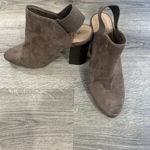 Open back Fall Ankle Boots